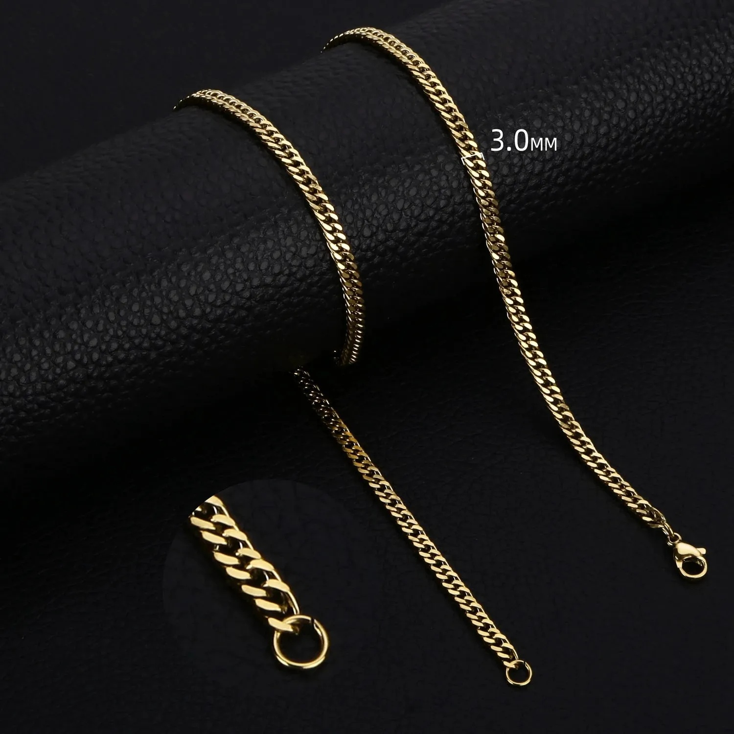 Stainless Steel Cuban Link Chain Necklace