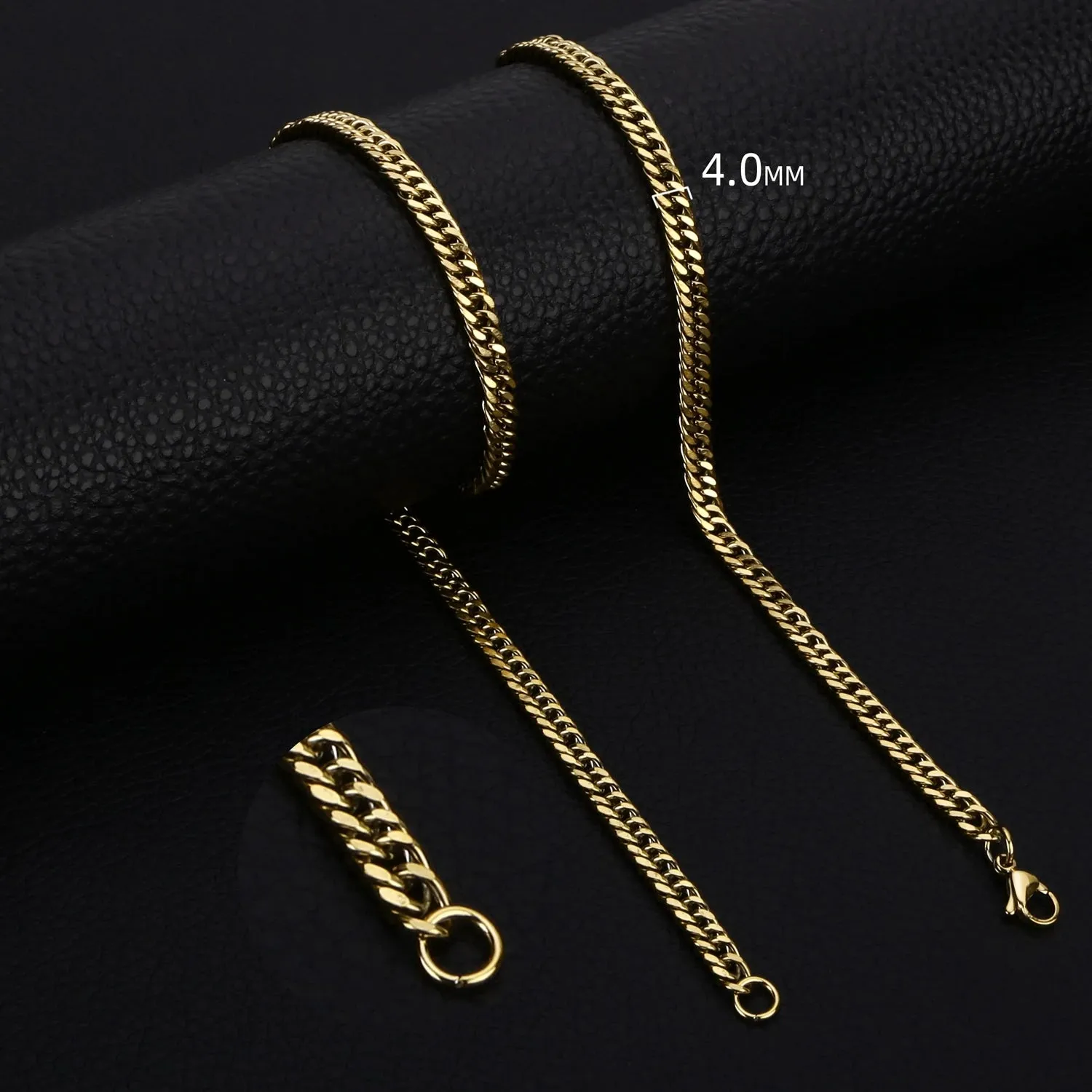 Stainless Steel Cuban Link Chain Necklace