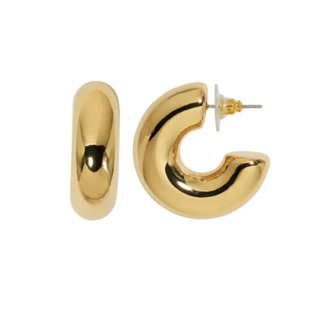 Statement Gold Hoop Earrings
