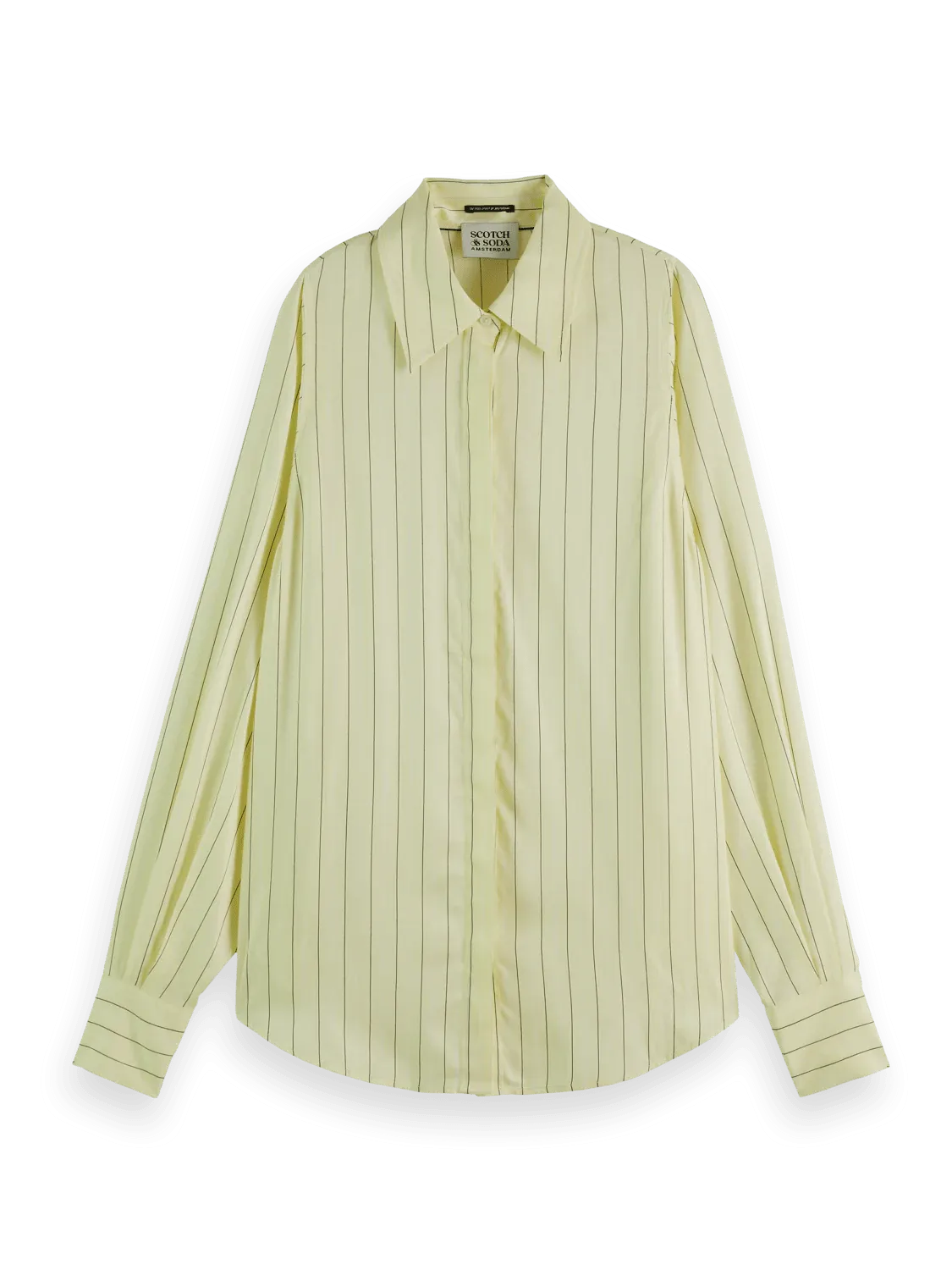 Striped Lightweight Shirt | Lemon Yellow Stripe