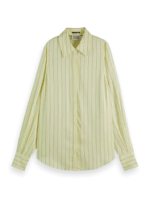 Striped Lightweight Shirt | Lemon Yellow Stripe