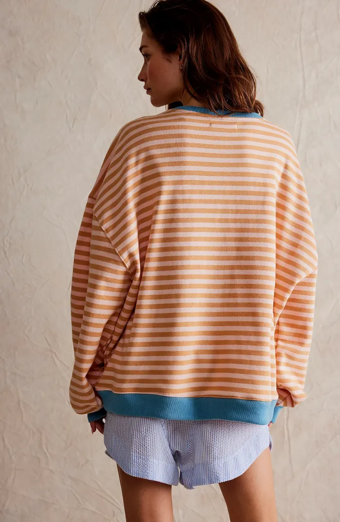 Striped Oversized Sweatshirt | Laid-Back Cool | Colorful & Comfy