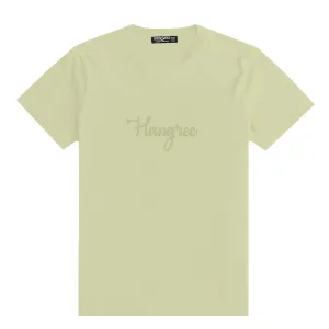 Stylish Hangree Embroidered Men Tee Shirt - Beige