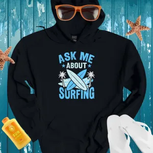 Surf Lifestyle Hoodie With Bold Graphic Design For Beach Lovers