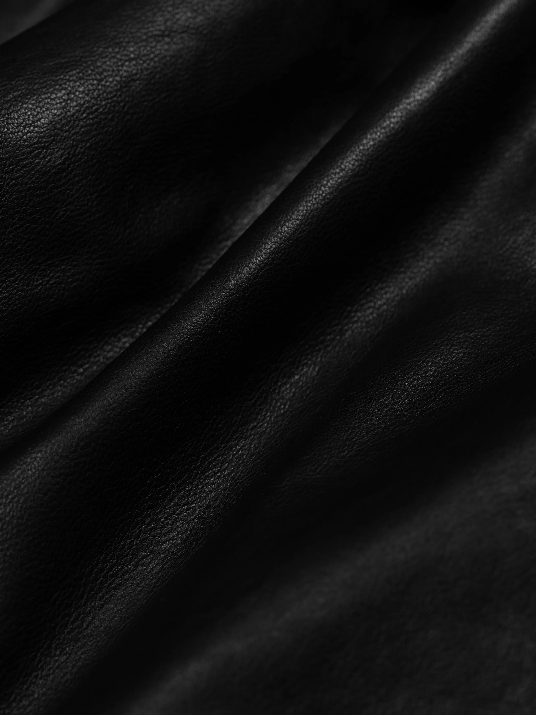 The Lina Mini Circle Skirt in Leather