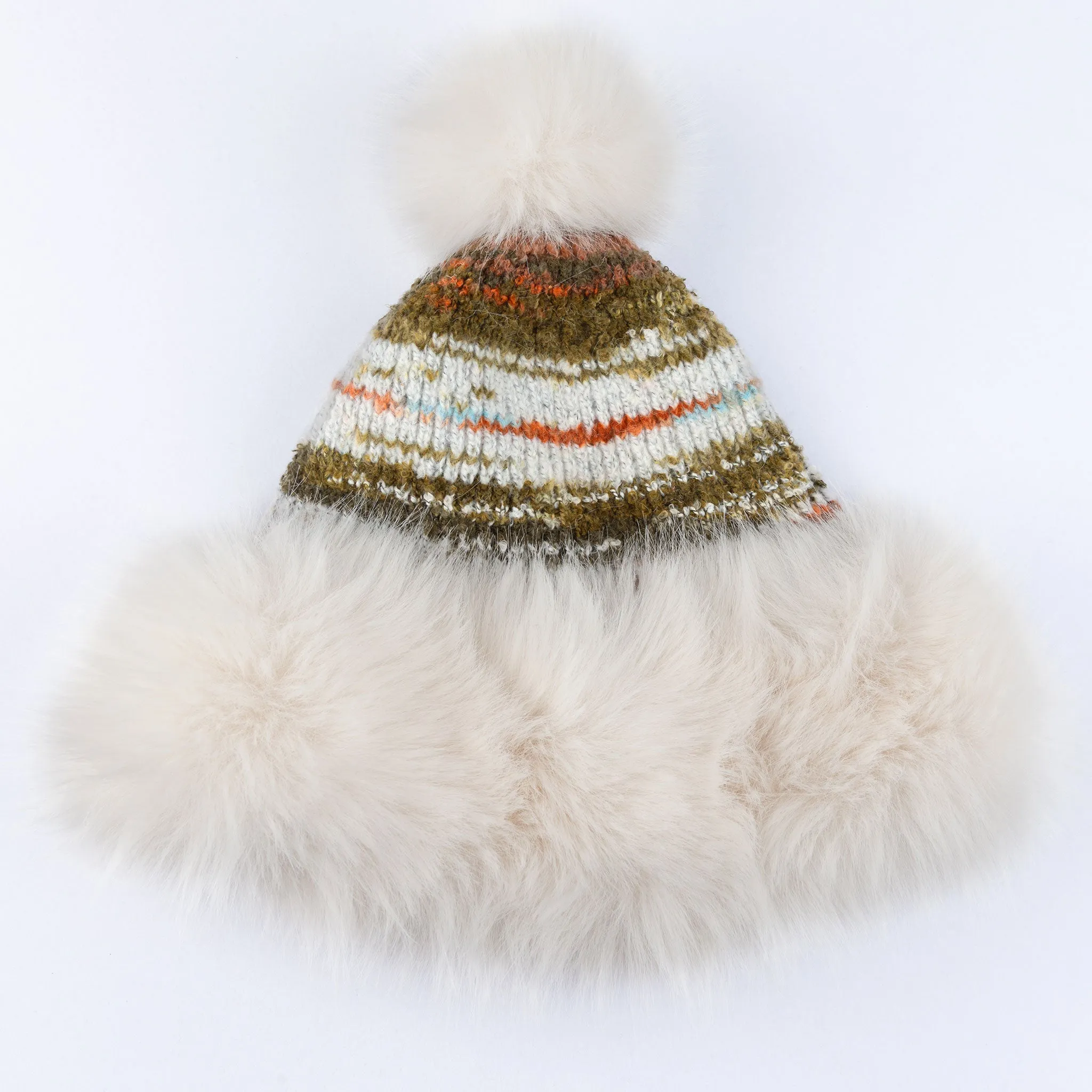 Thea Fur Pom Beanie