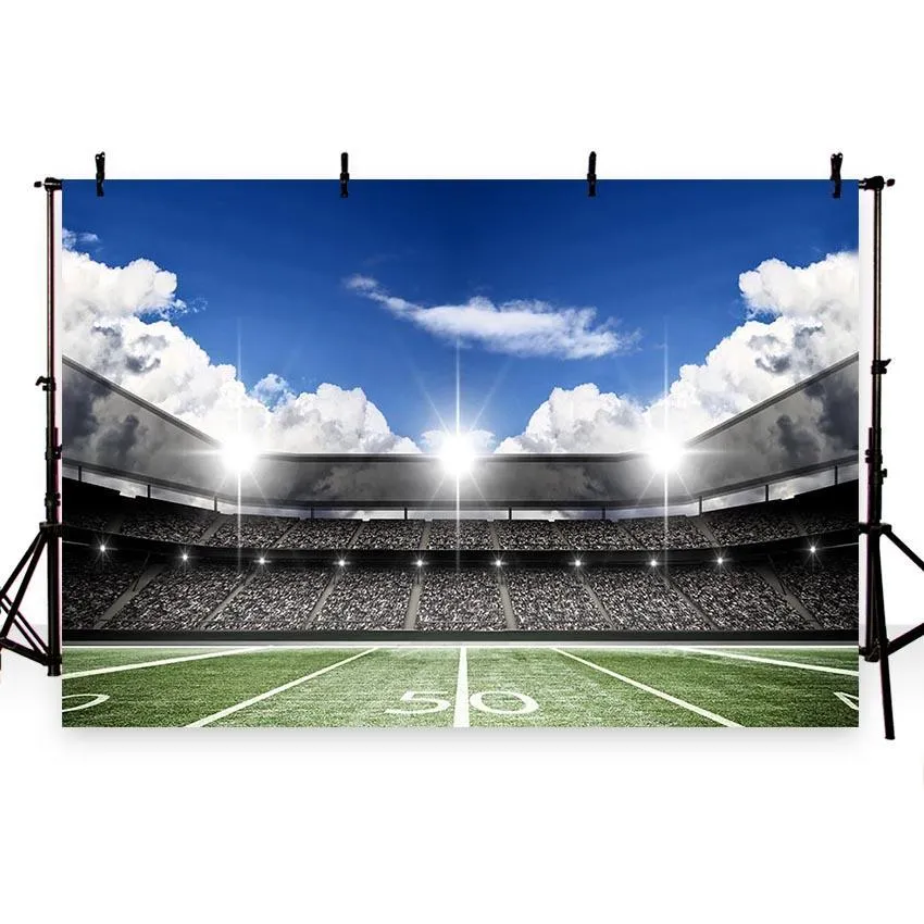 Toile de fond de projecteur de pelouse verte pour terrain de football pour la fête G-260
