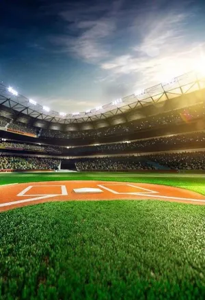 Toile de fond de Terrain de baseball Photo Booth  G-311