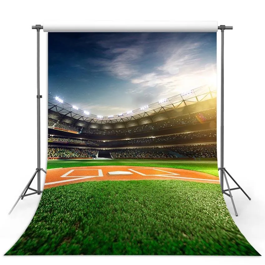Toile de fond de Terrain de baseball Photo Booth  G-311