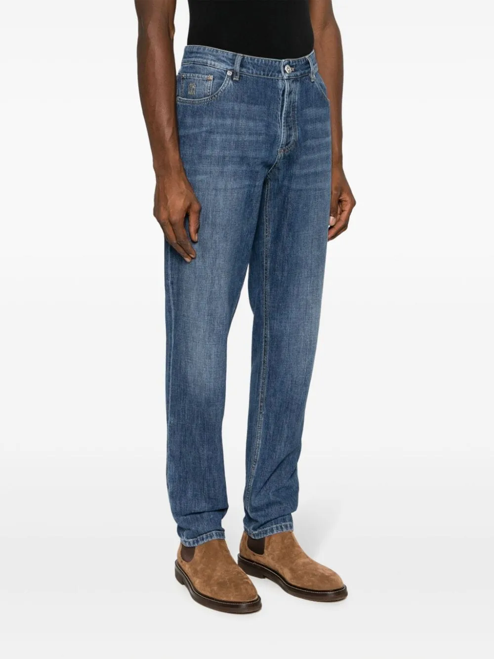 Traditional fit denim jeans
