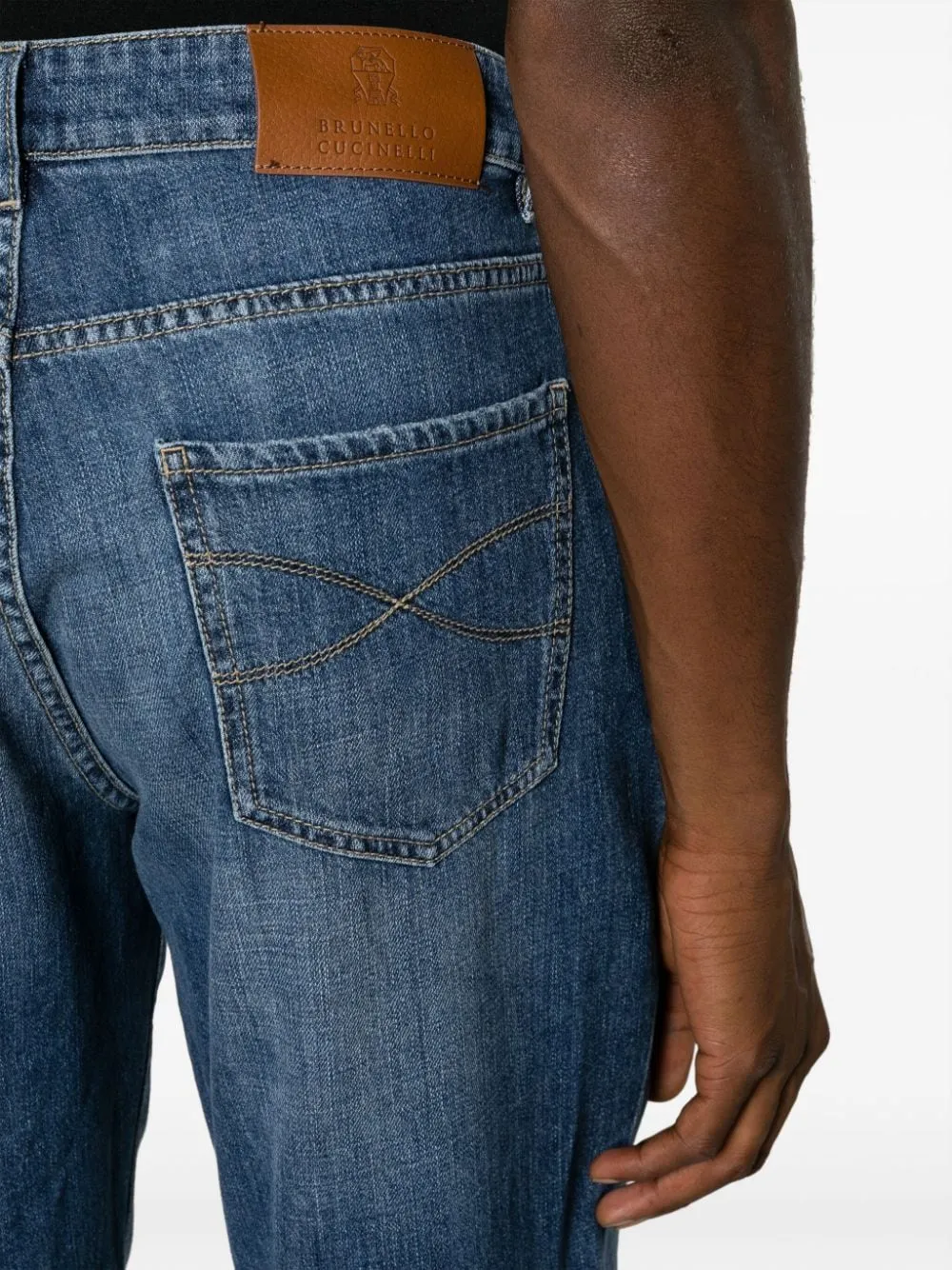 Traditional fit denim jeans
