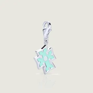 Turquoise Cross Dangle Charm