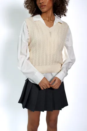 Unisex Crochet Knit Vest