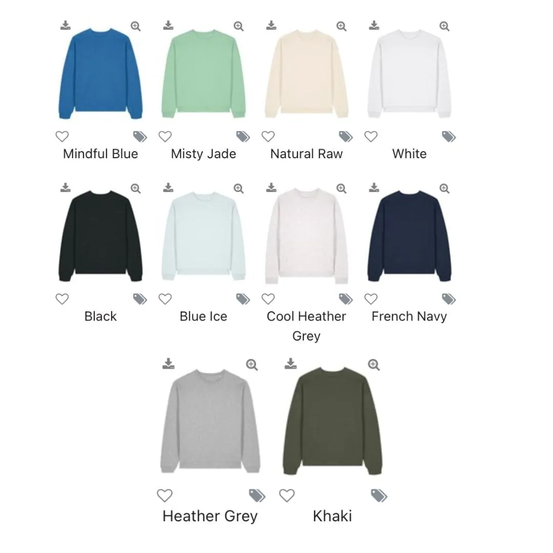 Vegan Unisex Oversized Radder 2.0 Sweatshirt | Multiple Colours