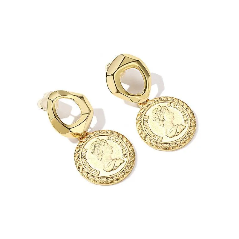 Vintage Style Gold Coin Earrings | Penny for Your Thoughts
