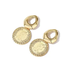 Vintage Style Gold Coin Earrings | Penny for Your Thoughts