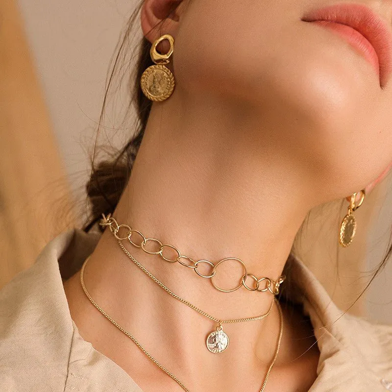 Vintage Style Gold Coin Earrings | Penny for Your Thoughts