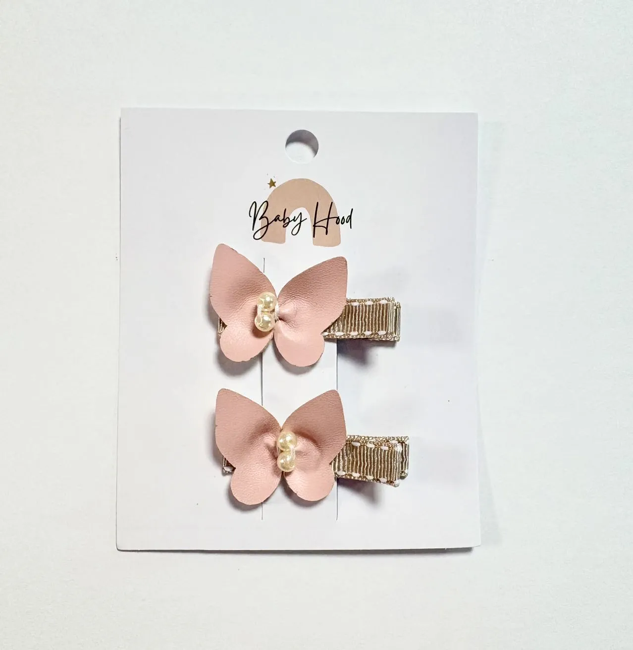 Vivian Butterfly Baby Hair Clip Set