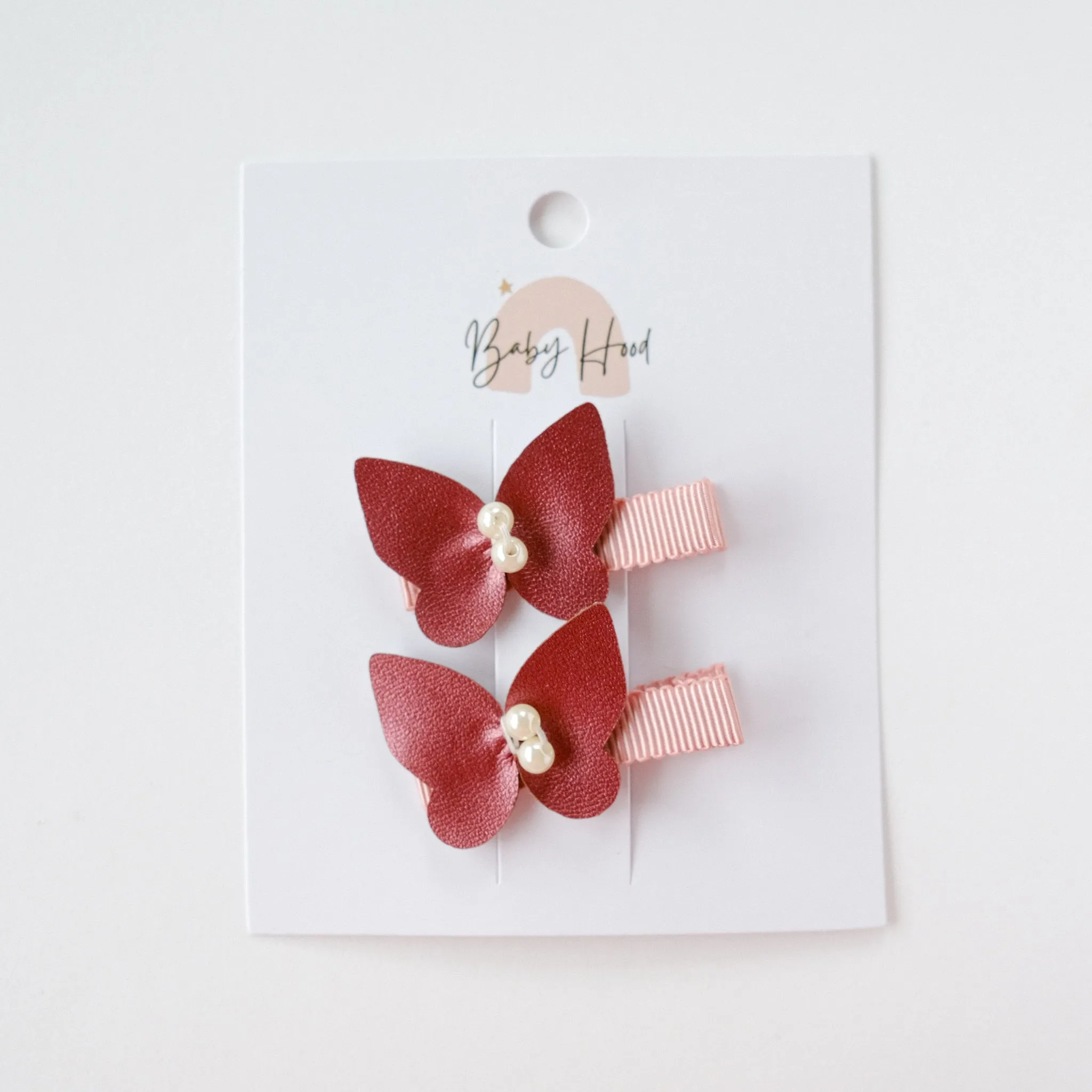 Vivian Butterfly Baby Hair Clip Set