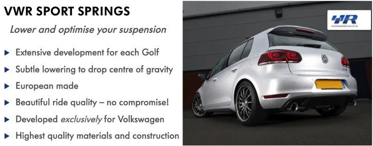 VWRacingLine Sports Spring Kit Golf Mk5 Gti/Mk6 Gti & CC