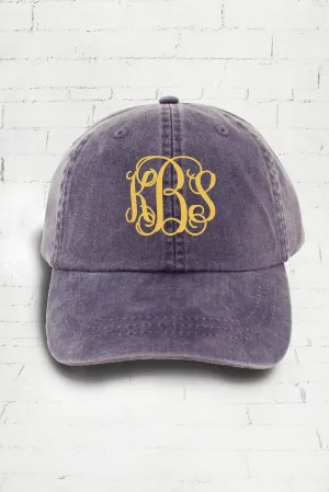 Washed Purple Baseball Cap