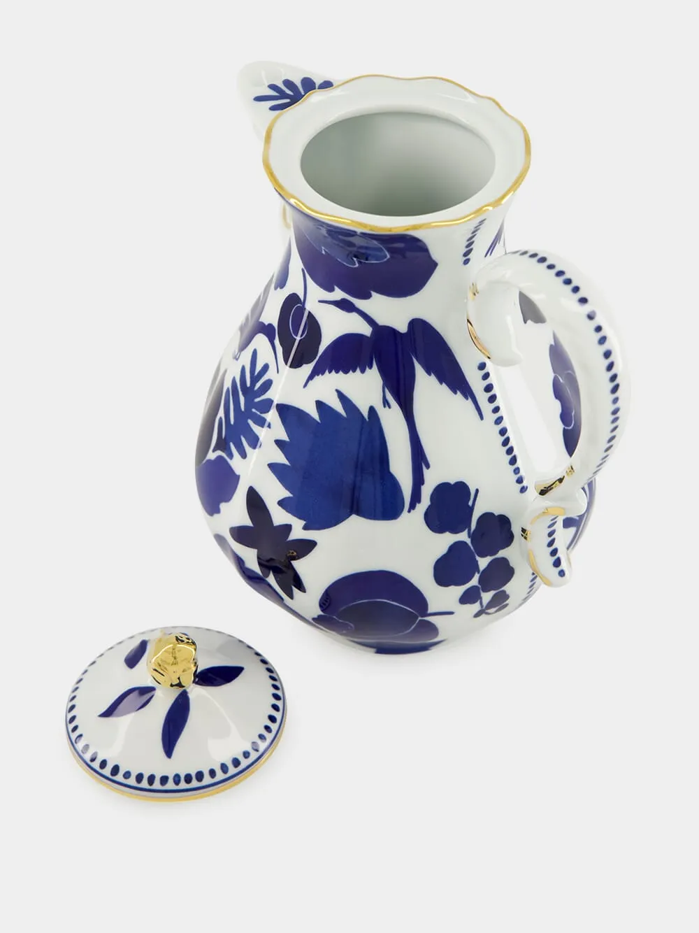 Wildbird Blue Porcelain Mama Teapot