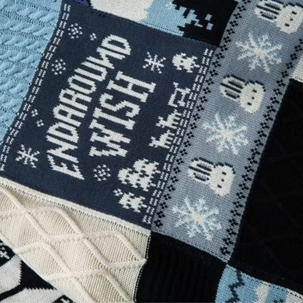 Women's Classic Geometric Panel Christmas Sweater