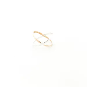Xiomara X-Axis Ring | Gold & Silver