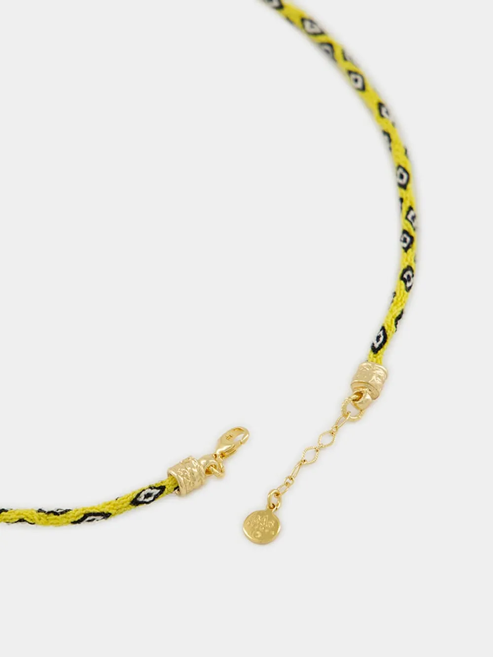 Yellow Lima Alpaca Long Necklace