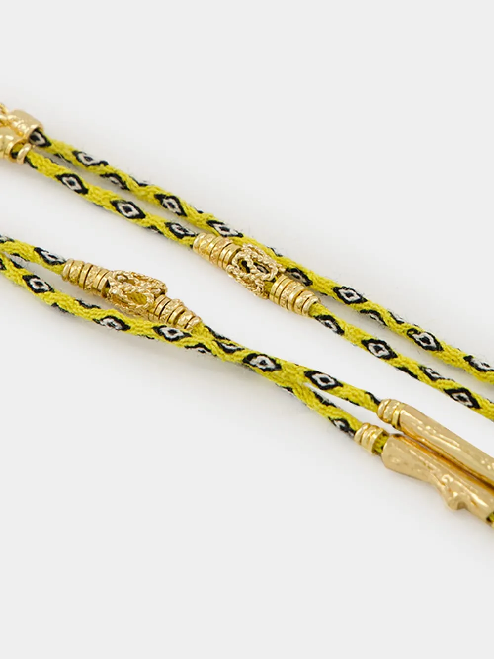 Yellow Lima Alpaca Long Necklace