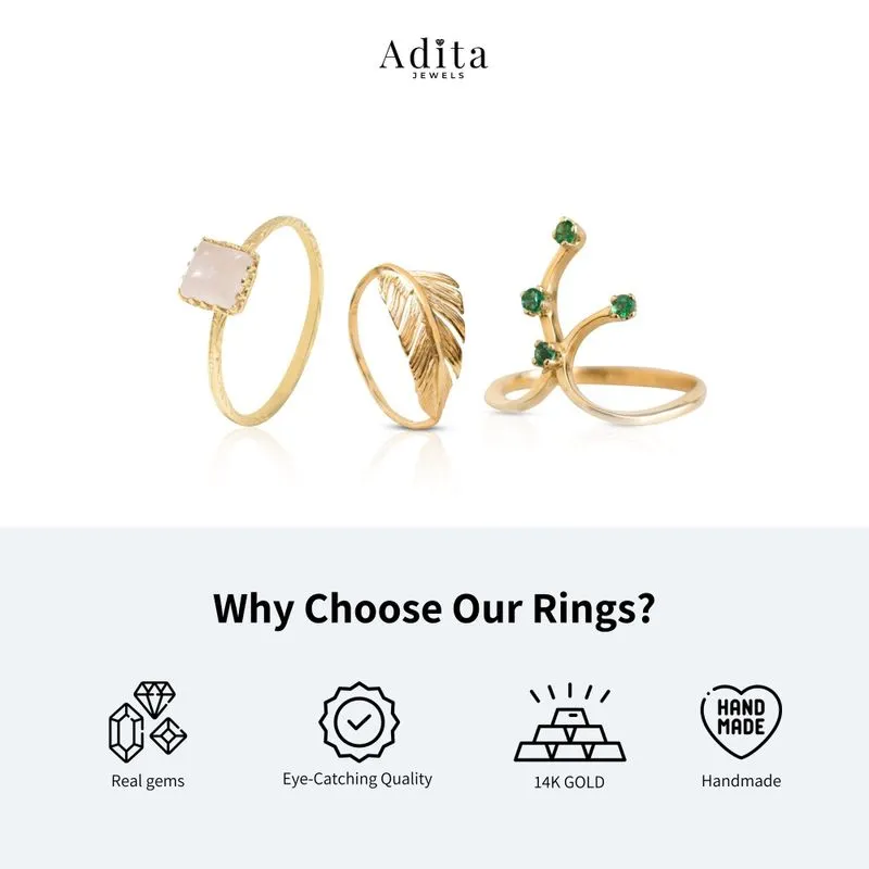 Yellow Yellow Gold Ring Fores with Grant 1.7 in the corner