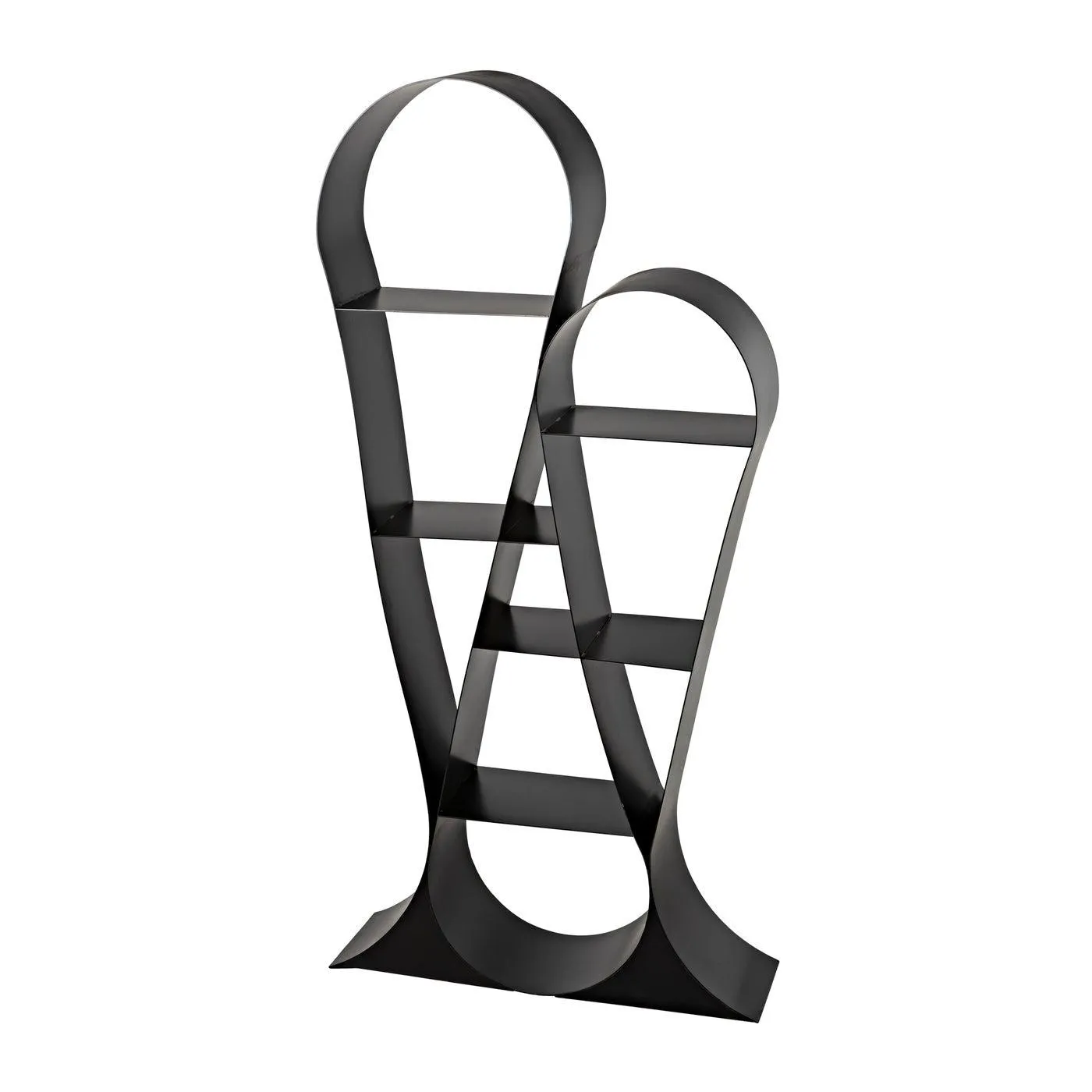 Zaha Bookcase, Black Metal